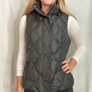 Eddie Bauer Zip Up Black Vest